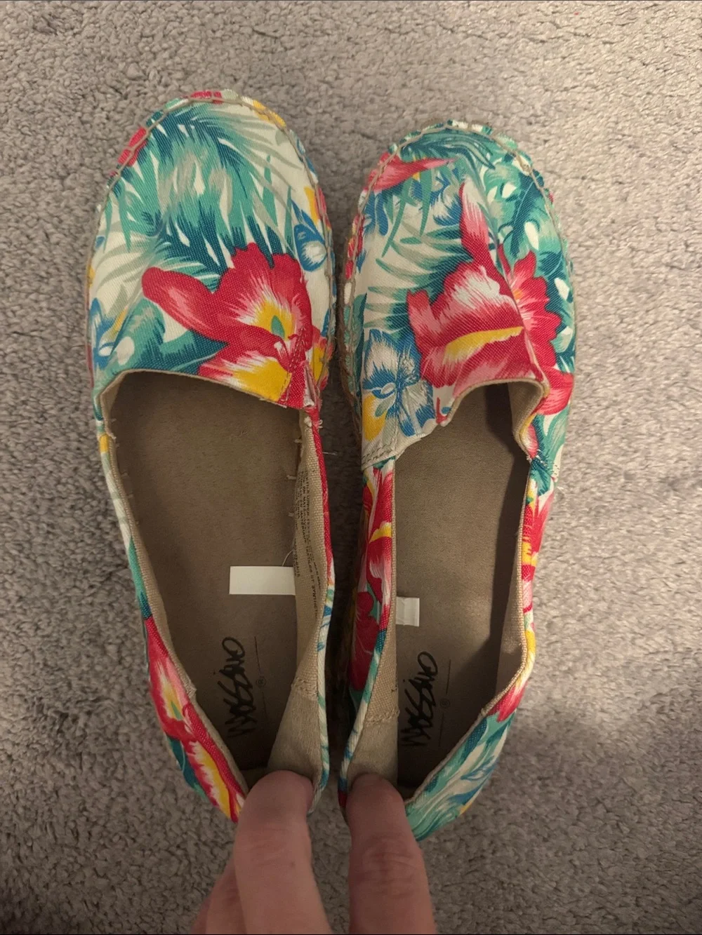 Mossimo Floral Espadrille Slip-On Shoes - Women's Tropical Print size 7